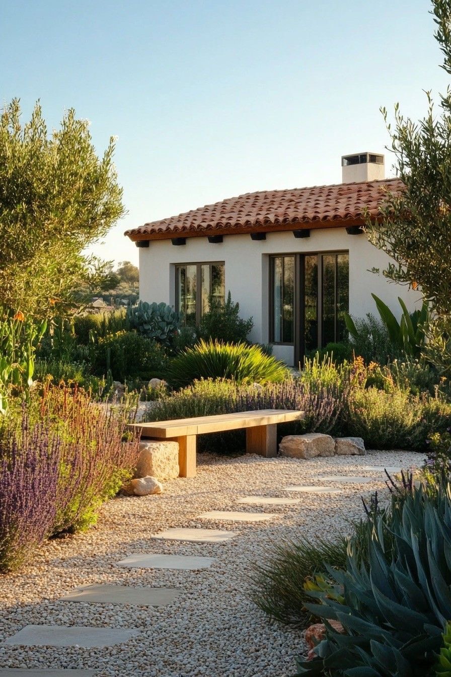 ไอเดียสวนสไตล์เมดิเตอร์เรเนียน แบบที่ 1 โดย D.Garden Design