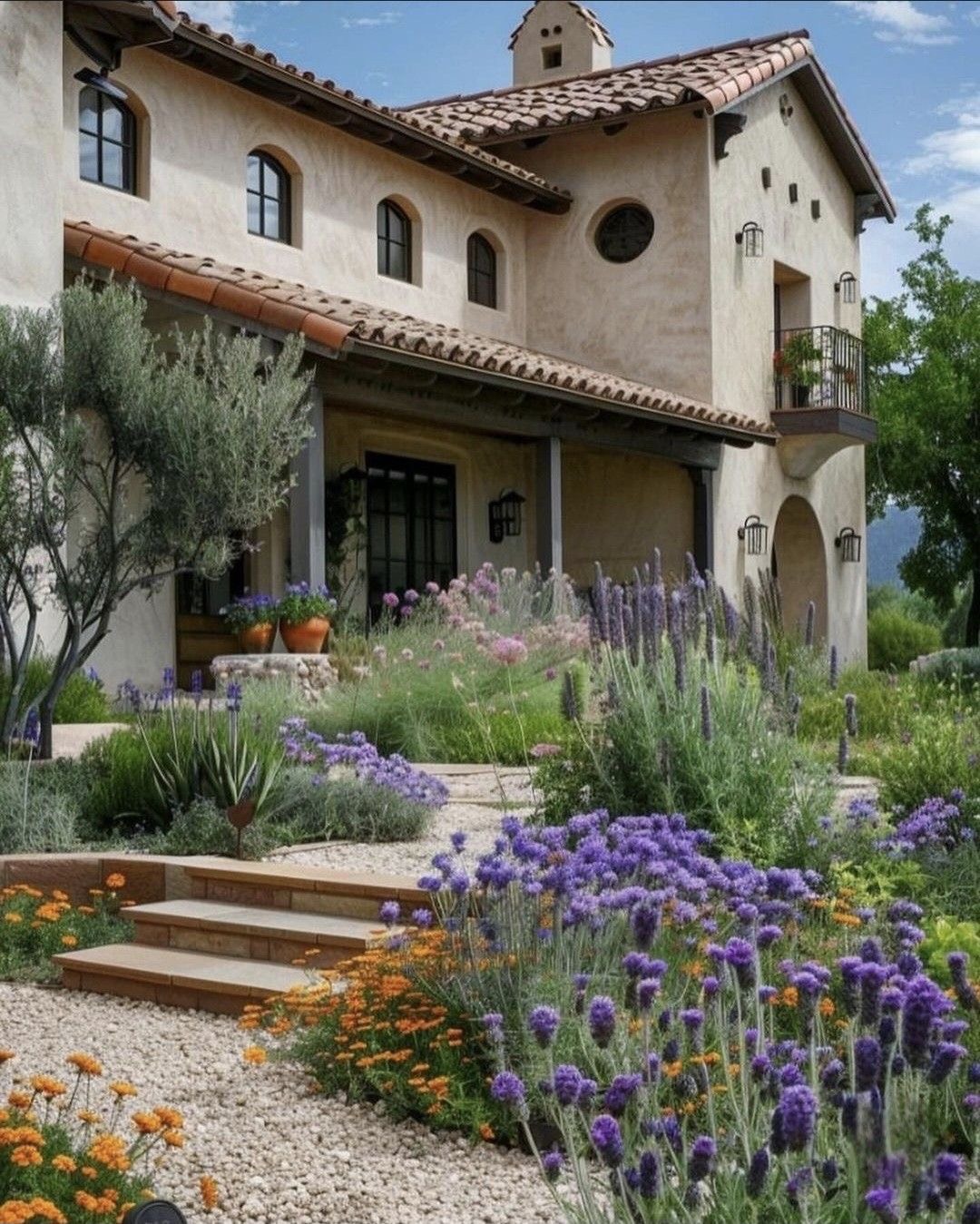 ไอเดียสวนสไตล์เมดิเตอร์เรเนียน แบบที่ 4 โดย D.Garden Design