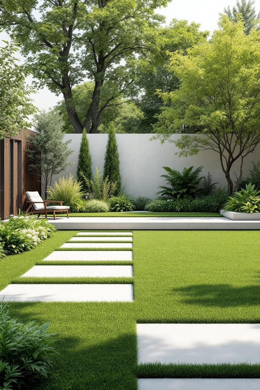 ไอเดียสวนสไตล์โมเดิร์น แบบที่ 2 โดย D.Garden Design