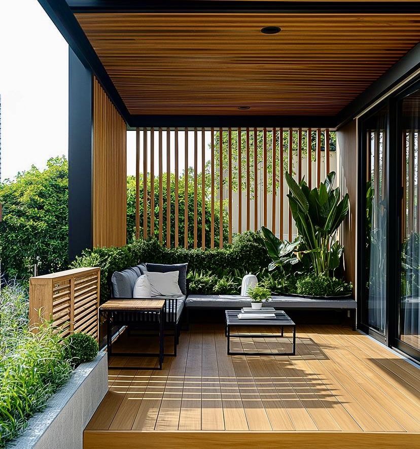 ไอเดียสวนสไตล์โมเดิร์น แบบที่ 7 โดย D.Garden Design
